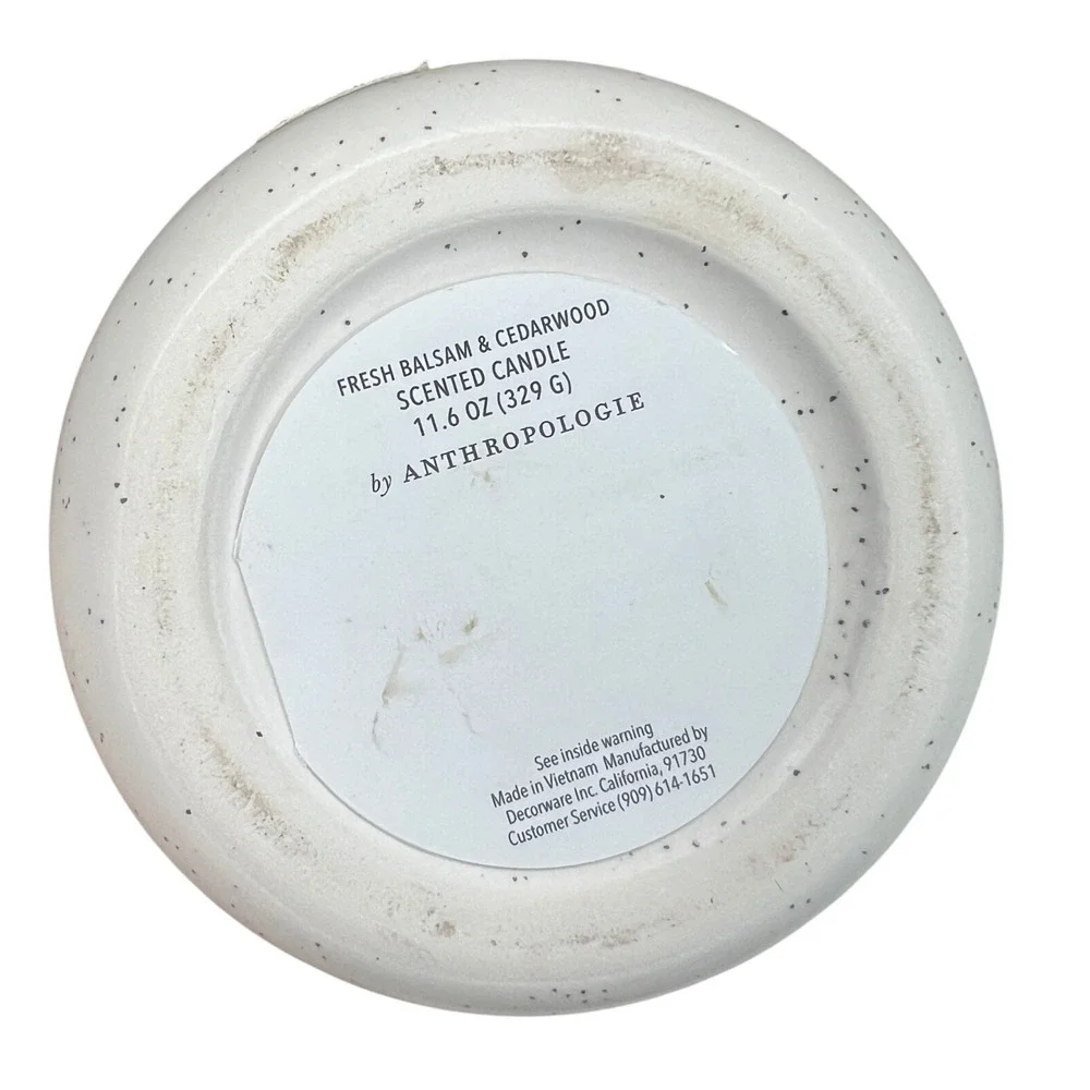 Anthropologie Days Be Merry & Bright Fresh Balsam Cedarwood Candle 11.6 Oz